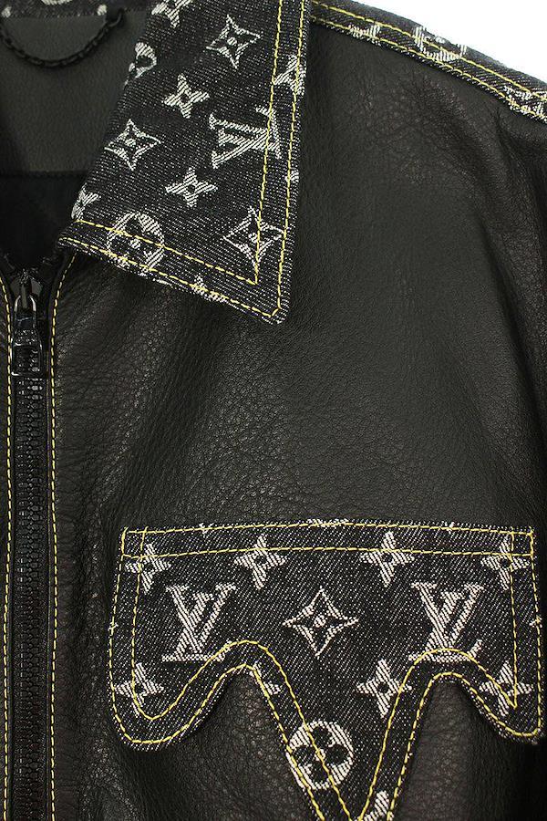 Louis Vuitton x Nigo Crazy Mix Leather Denim Blouson