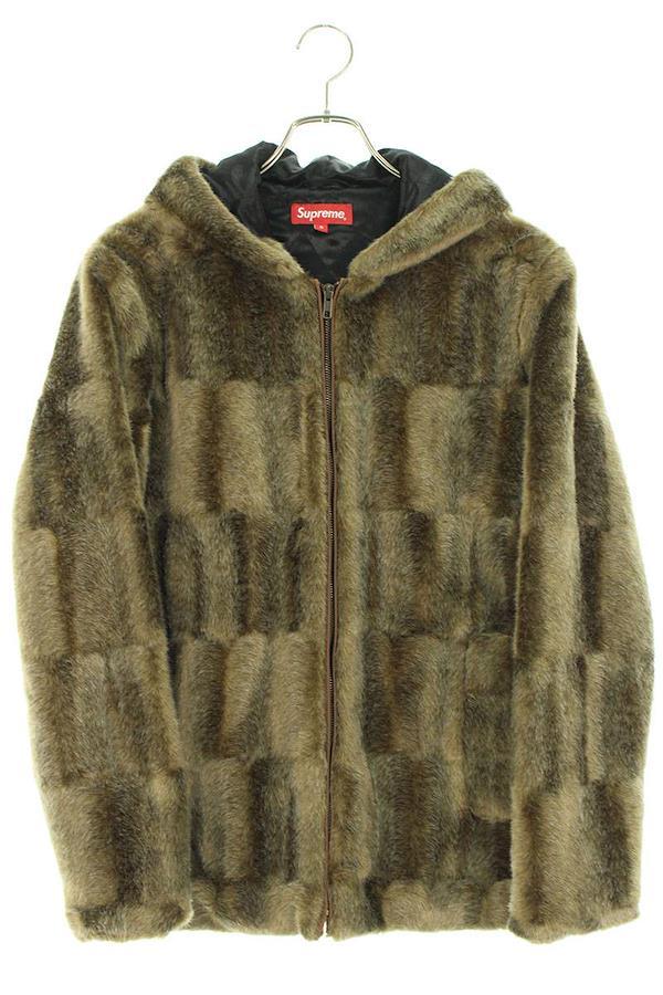 Supreme SUPREME Size: S 15AW Faux Fur Hooded Zip Jacket Faux Fur Zip Up  Blouson