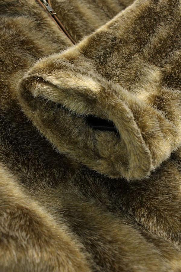 Supreme SUPREME Size: S 15AW Faux Fur Hooded Zip Jacket Faux Fur Zip Up  Blouson