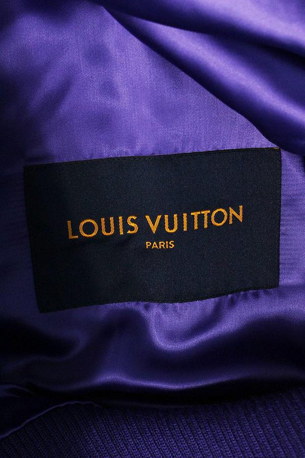 Louis Vuitton Louis Vuitton Purple Varsity Jacket Blouson
