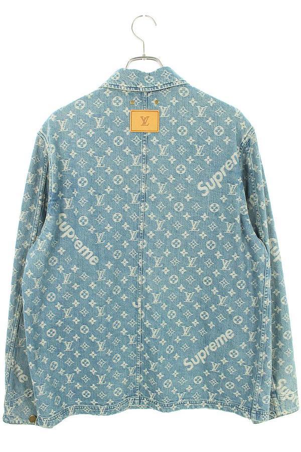Louis Vuitton/Supreme Jacquard Denim Chore Coat