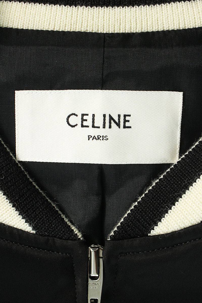 セリーヌバイエディスリマン CELINE by Hedi Slimane サイズ：54 22SS 2V57H851C  パームツリーエンブロイダリーテディジャケットブルゾン