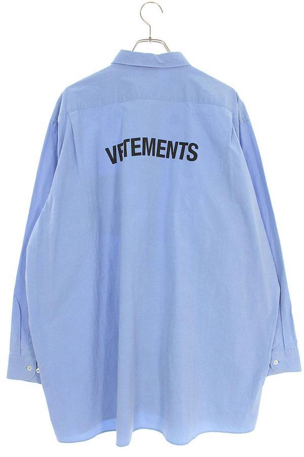 ビジネス18ss VETEMENTS Oversized Logo T-shirt M Tシャツ/カットソー(半袖/袖なし)