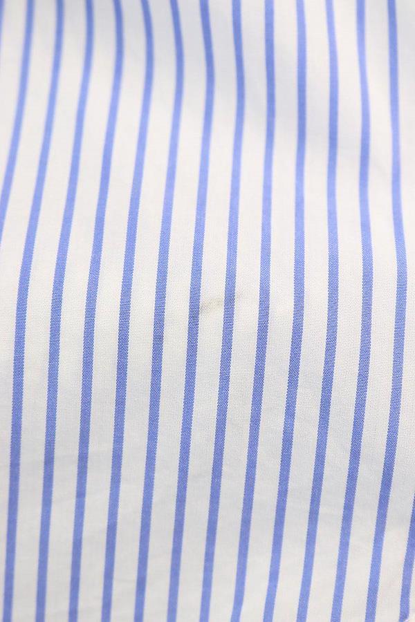 バレンシアガ BALENCIAGA サイズ：42 622241 TIM16 BBロゴ刺繍オーバーサイズストライプ半袖シャツ -  日本の商品を世界中にお届け | ZenPlus
