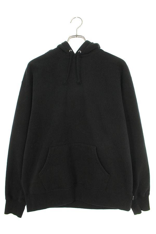 シュプリーム 22AW Satin Applique Hooded Sweatshirt サテンバックロゴプルオーバーパーカー  メンズ M