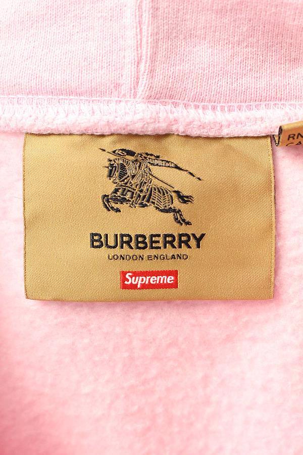 Supreme x Burberry Size: XL 22SS Burberry Box Logo Hooded Sweatshirt  Burberry Box Logo Hoodie