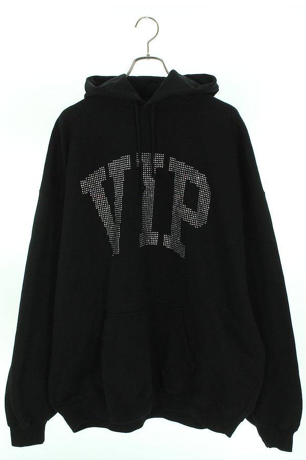 ヴェトモン VETEMENTS サイズ：M UE54HD700G/VIP CRYSTAL LOGO HOODIE ...