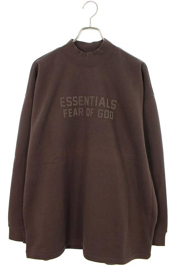 FOG FOG Size: M ESSENTIALS RELAXED CREWNECK PLUM logo crew neck sweatshirt