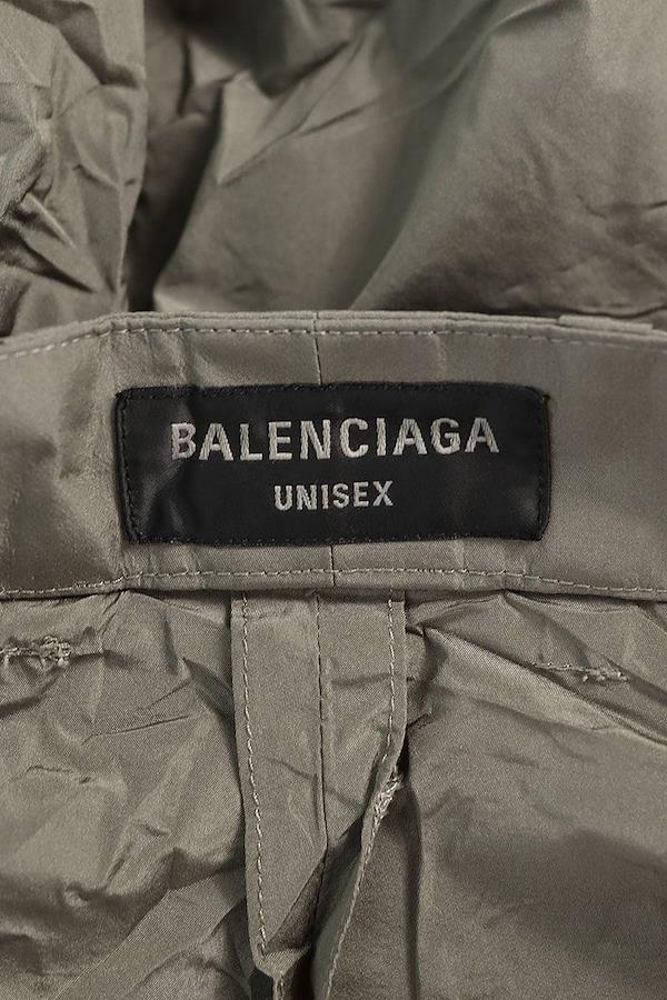 バレンシアガ BALENCIAGA サイズ：S 720217 TMO05 ナイロンロングパンツ