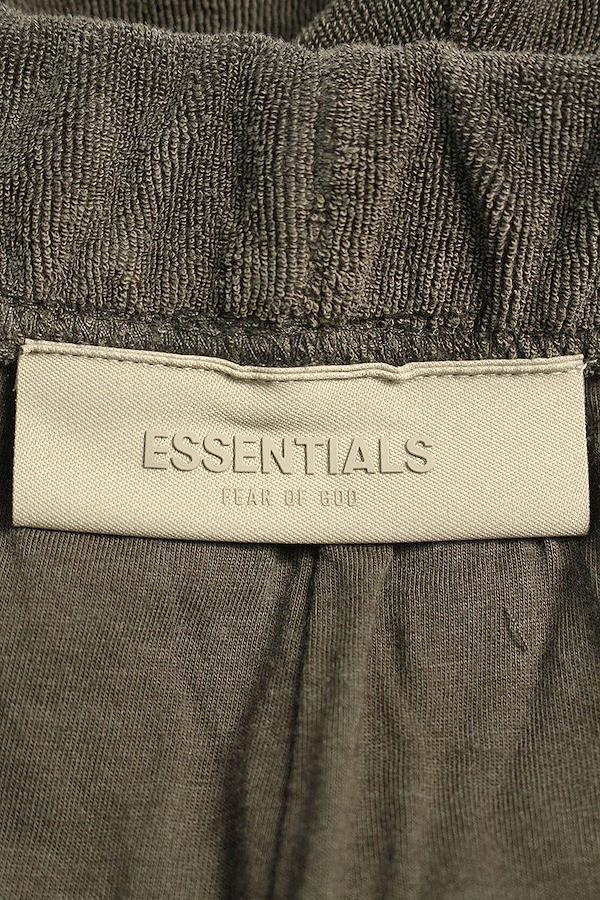 フォグ FOG サイズ：S ESSENTIALS SHORTS ドローストリングパイルハーフパンツ