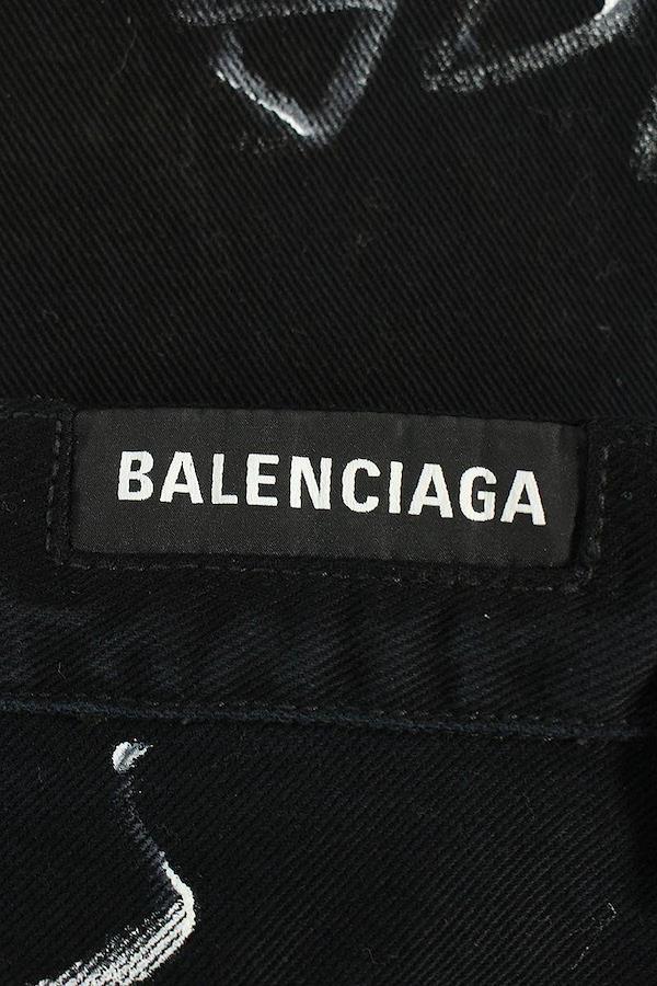 バレンシアガ BALENCIAGA <br>サイズ:XS 745223 TNW11 GRAFFITI BAGGY ...