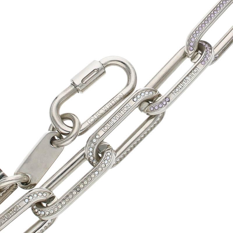 LOUIS VUITTON Louis Vuitton Collier Chain Links Patches Necklace