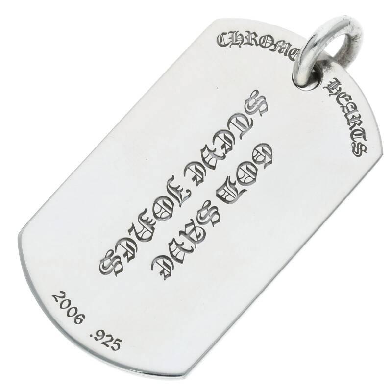 Chrome Hearts ChromeHearts Size:- D/TAG LRG/Large Dog Tag Large Dog Tag  Necklace Top