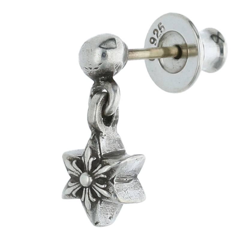 Chrome Hearts ChromeHearts Size:- TNY STR DRP 1/Tiny Stardrop Silver  Earrings