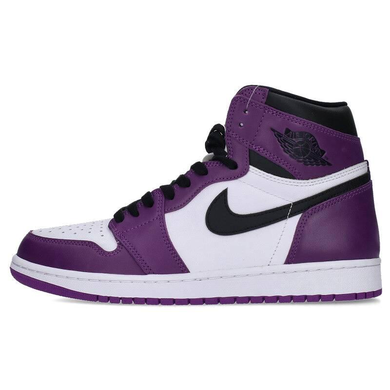 Nike NIKE Size: 28cm AIR JORDAN 1 RETRO HIGH OG COURT PURPLE 555088-500 Air  Jordan 1 Retro High Aussie Court Purple Sneakers