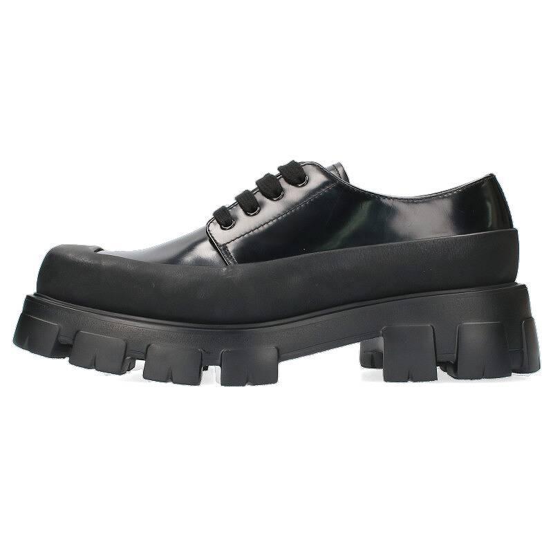Prada PRADA size: 8.5 22AW 2EG411 brushed leather Derby shoes