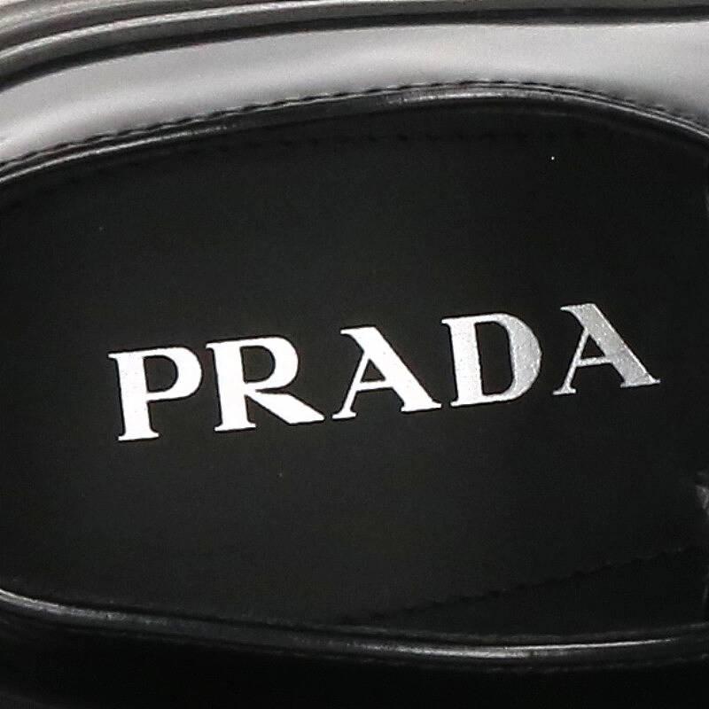 Buy Prada PRADA size: 8.5 22AW 2EG411 brushed leather Derby shoes
