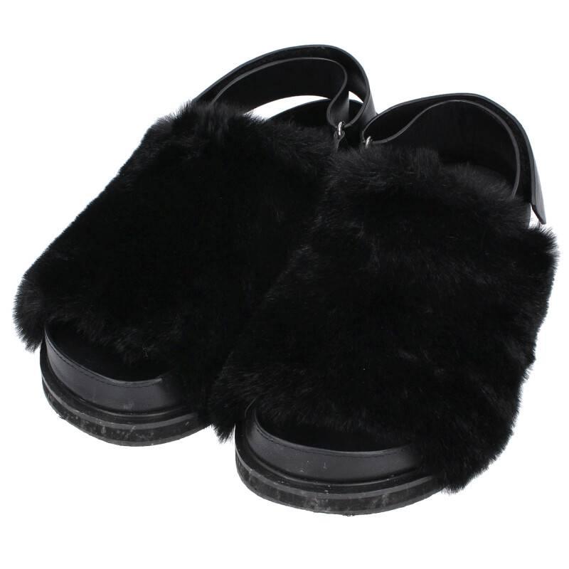 Buy ENFOLD Size: 38 22AW 300FA155-1500 Fake Fur Sandals from Japan