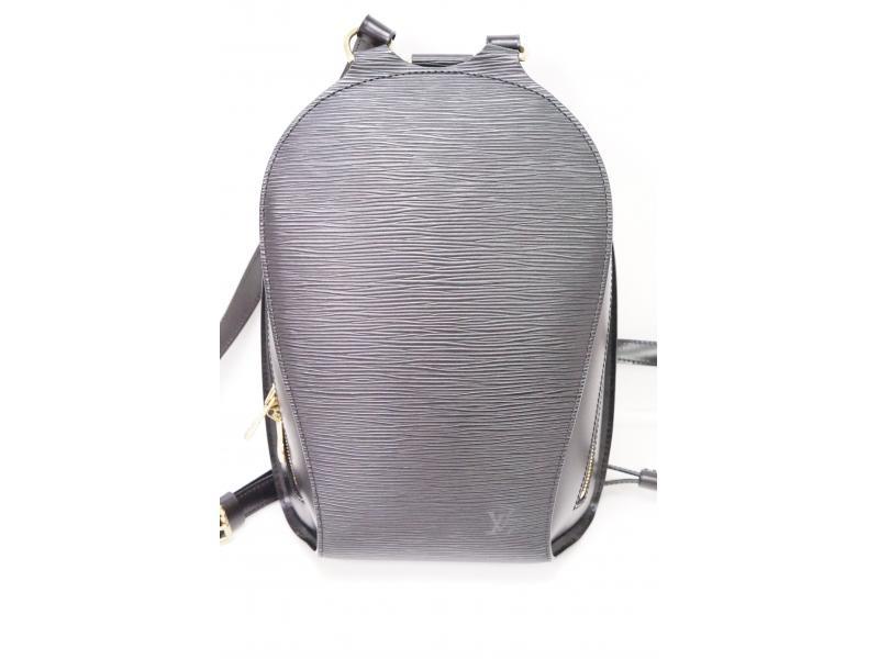 Authenticated Used LOUIS VUITTON Louis Vuitton Epi Mabillon Rucksack  Backpack Shoulder Bag Leather Noir Black M52232 