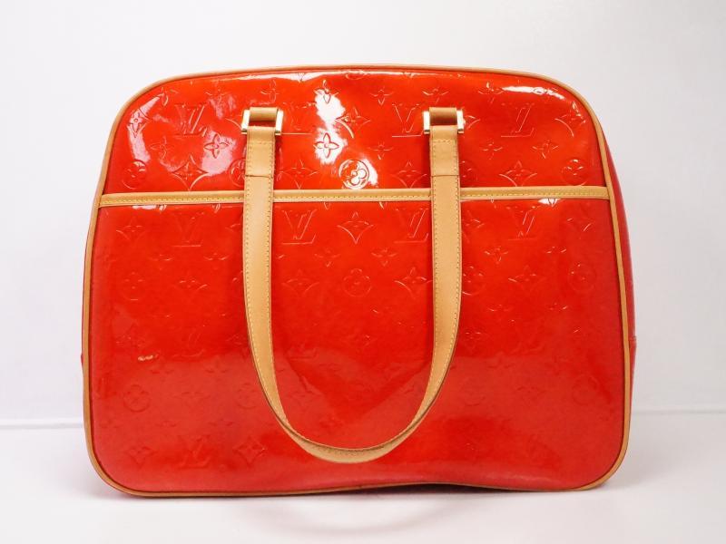 Pre-owned Louis Vuitton Leather Tote Bag In Orange