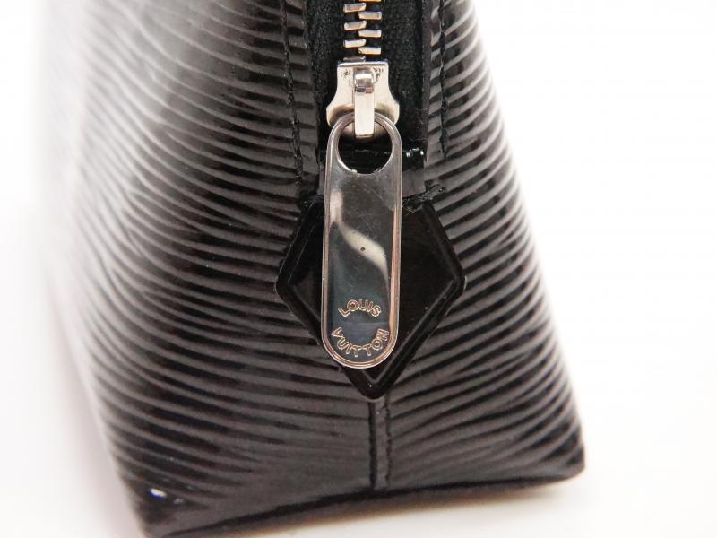 Louis Vuitton Black Epi Electric Cosmetic Pouch Make Up Pochette
