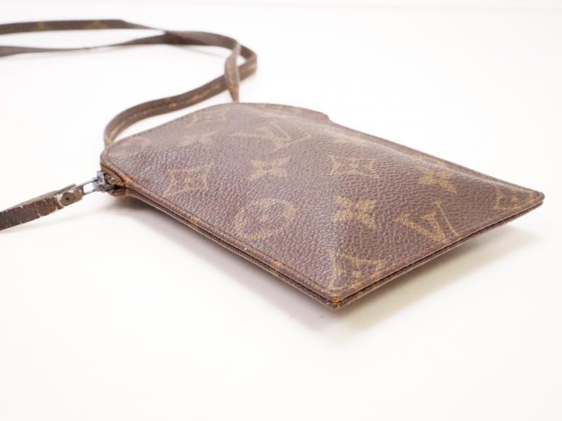 Authentic Louis Vuitton Monogram Pochette Secret Shoulder Bag Pouch