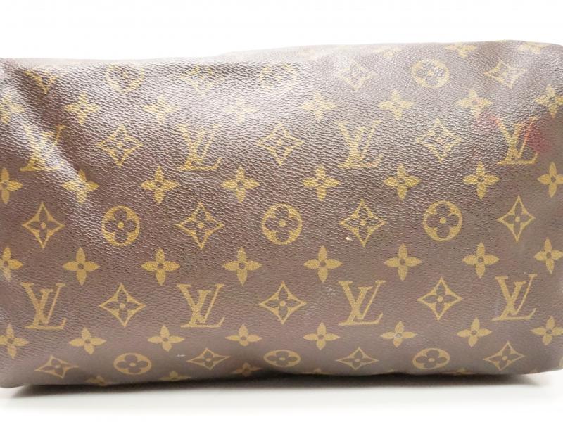 Auth Louis Vuitton Monogram Speedy 30 Hand Bag Boston Bag M41108 Used