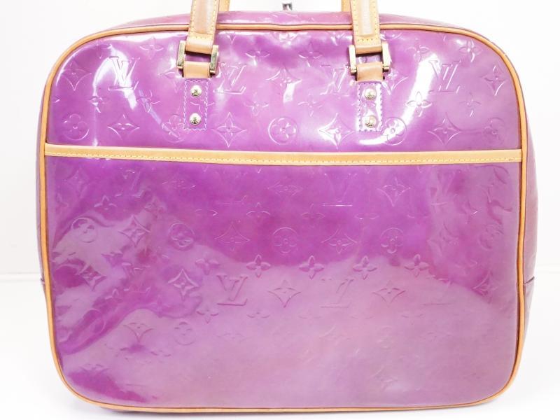 Louis Vuitton Louis Vuitton Sutton Purple Vernis Leather Large