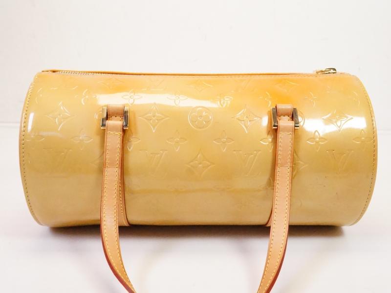 LOUIS VUITTON M91006 Vernis Bedford Hand Bag Yellow Leather Used