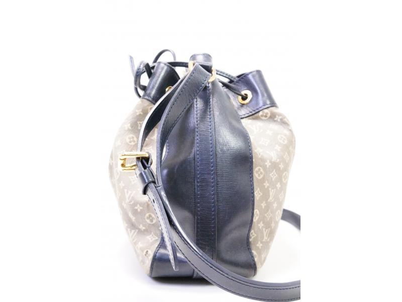 Louis Vuitton Ebene Monogram Mini Lin Bucket PM Bag, Pre Loved