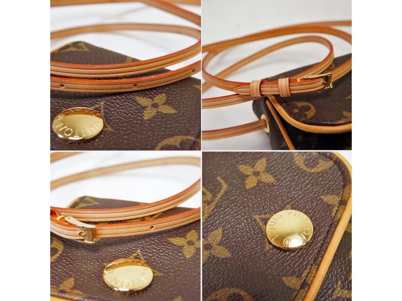 LV Bag Louis Vuitton monogram & big buckles handbag authentic used