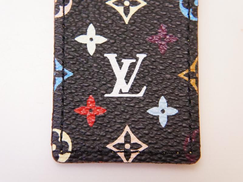 Louis-Vuitton Card Case Multi Black Monogram Authentic