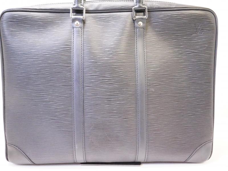 Louis Vuitton Silver Patent Leather Briefcase Bag (Pre-Owned)