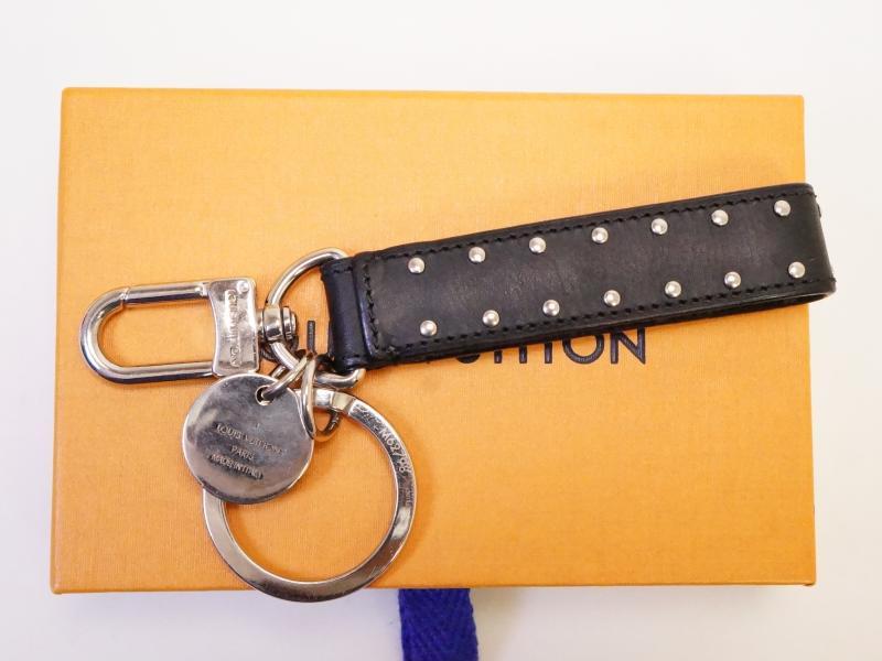 New LOUIS VUITTON Black Monogram Eclipse Porte Cles Dragonne Keychain Bag  Strap