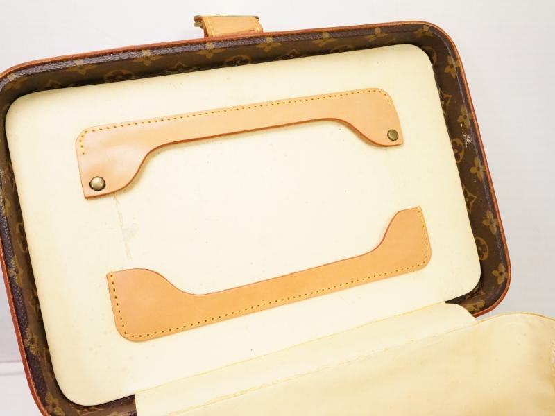 Authentic Vintage Louis Vuitton Monogram Train Makeup Travel Case Bag With  Keys