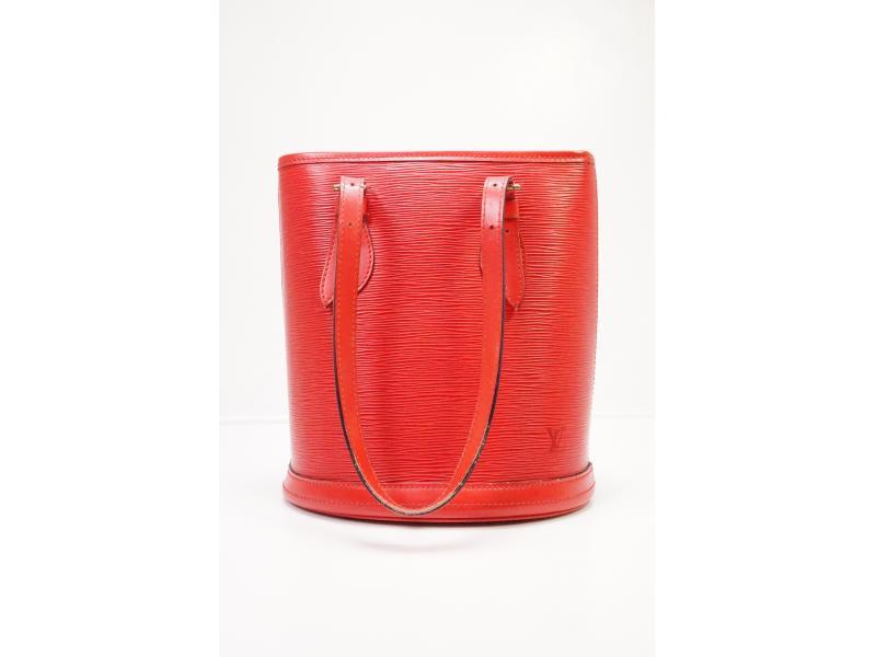 Louis Vuitton Louis Vuitton Bucket PM Red Epi Leather Shoulder Bag