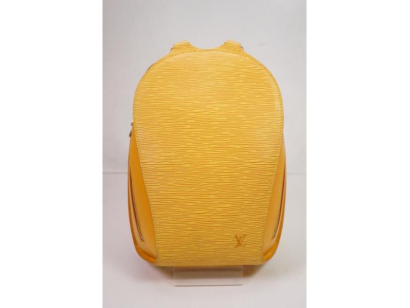 LOUIS VUITTON Epi Mabillon Backpack M52239 Tassili Yellow Leather Wome