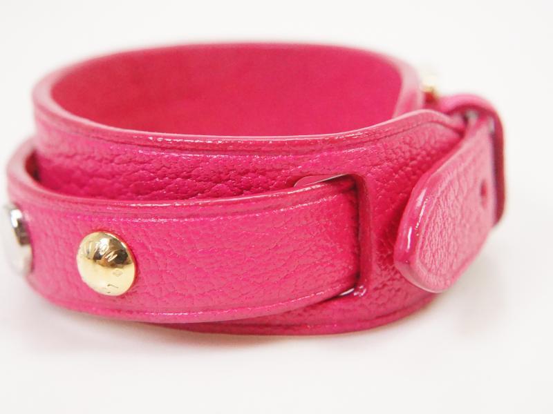 Pre-owned Louis Vuitton Leather Belt In Pink