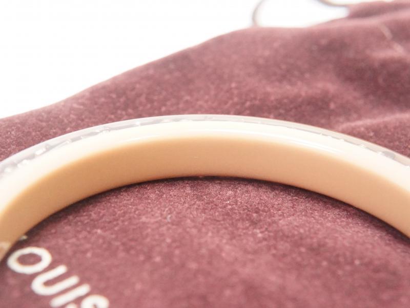 Louis Vuitton Paris Lucite Wide Bangle Bracelet Inclusion Khaki Beige –  Bagriculture