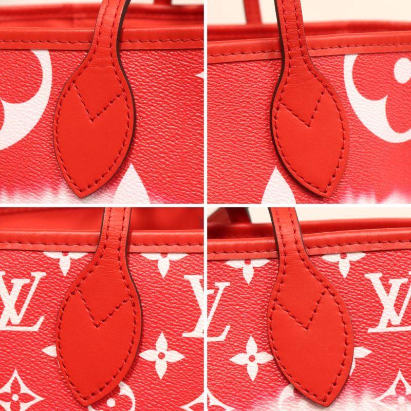 Louis Vuitton LV Escal Neverfull mm M45127 Tote Bag Rouge Red