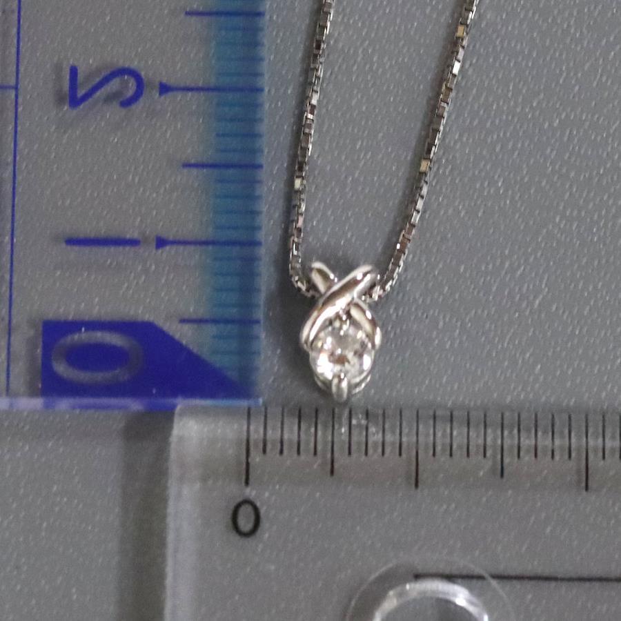 Pt900/850 diamond pendant D0.183 3.0g - 網購日本原版商品，點對點