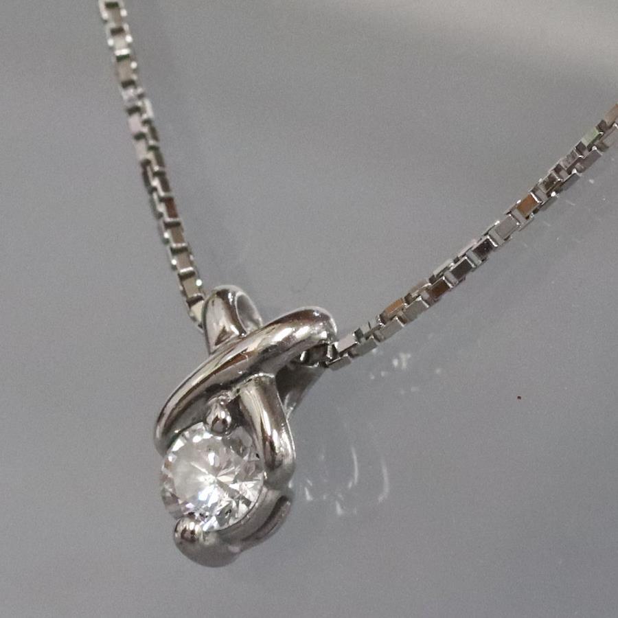 Pt900/850 diamond pendant D0.183 3.0g - 網購日本原版商品，點對點