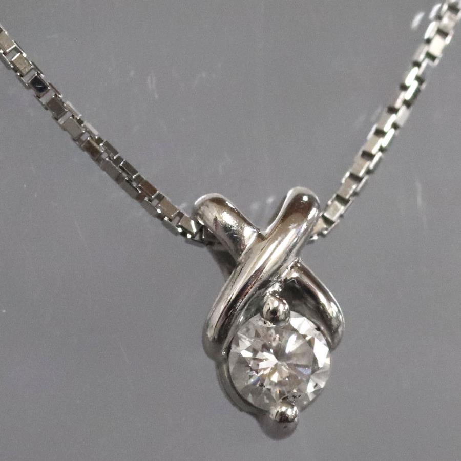 Pt900/850 diamond pendant D0.183 3.0g - 網購日本原版商品，點對點