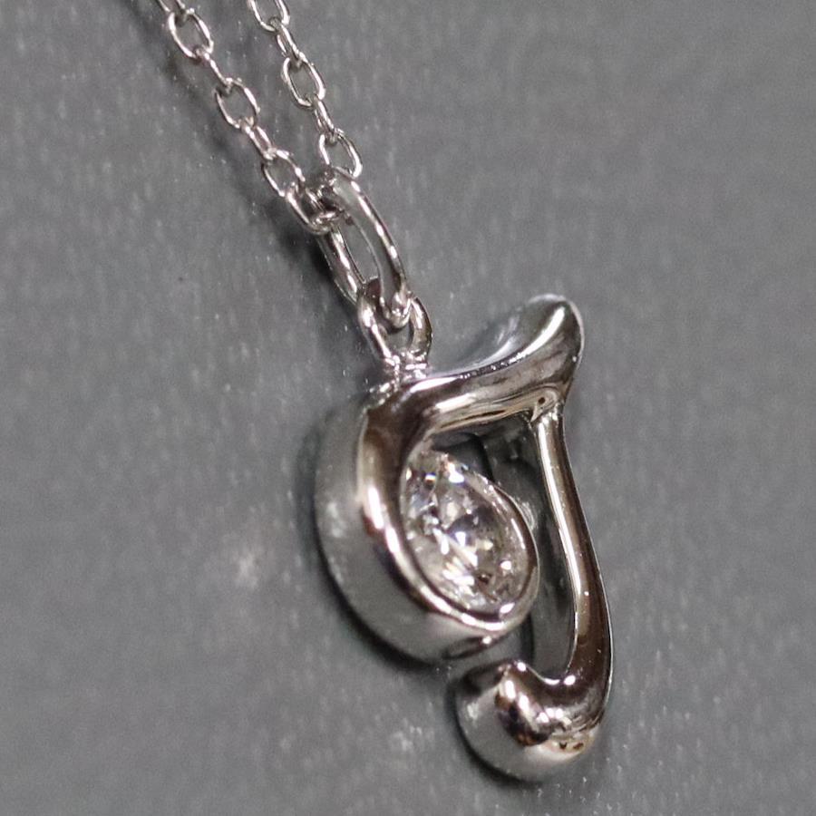 Kashikei K18 diamond necklace D0.16 2.4g