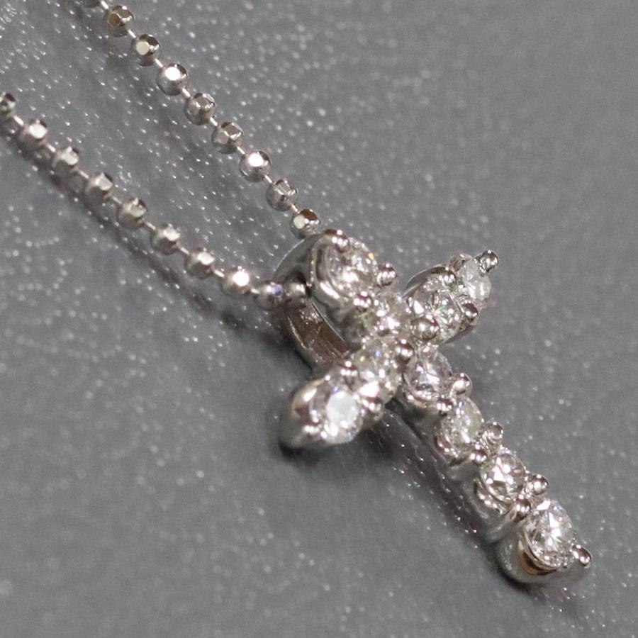 Buy Pt900/850 diamond cross pendant D0.30 3.4g from Japan - Buy