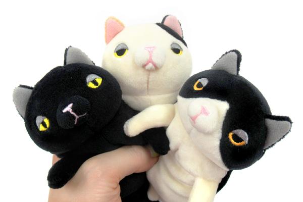 Mochineko Cat Stuffed Plush Doll Black KURO S 