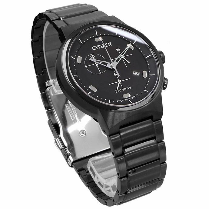 Citizen black eco drive on sale chronograph