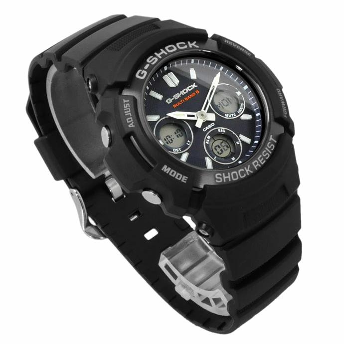 CASIO G-SHOCK電波ソーラーAWG-M100SB-2AJF - 時計