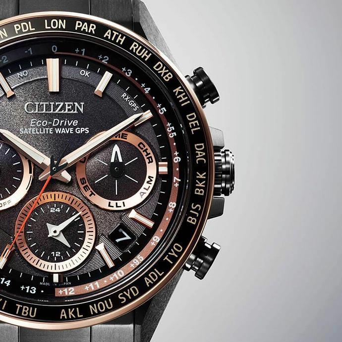 Citizen attesa black on sale titanium