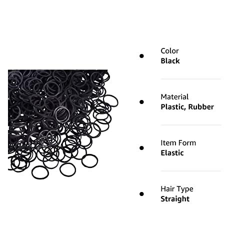 Pack Of 1000 Mini Rubber Bands Soft Elastic Bands For Hairstyle